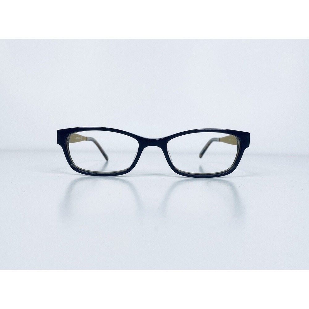 Kate Spade NY Black Yellow Brown Zebra Lucite Rectangular Glasses 47 15 130